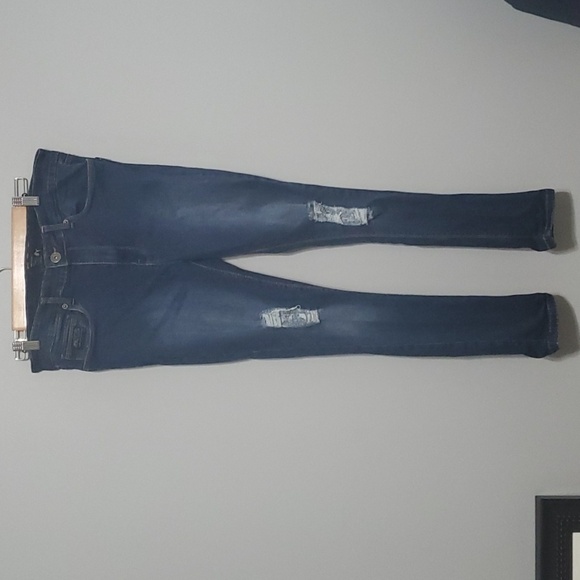 Voi Jeans Mens Size 32 Regular Blue Ripped Holes - Picture 1 of 16